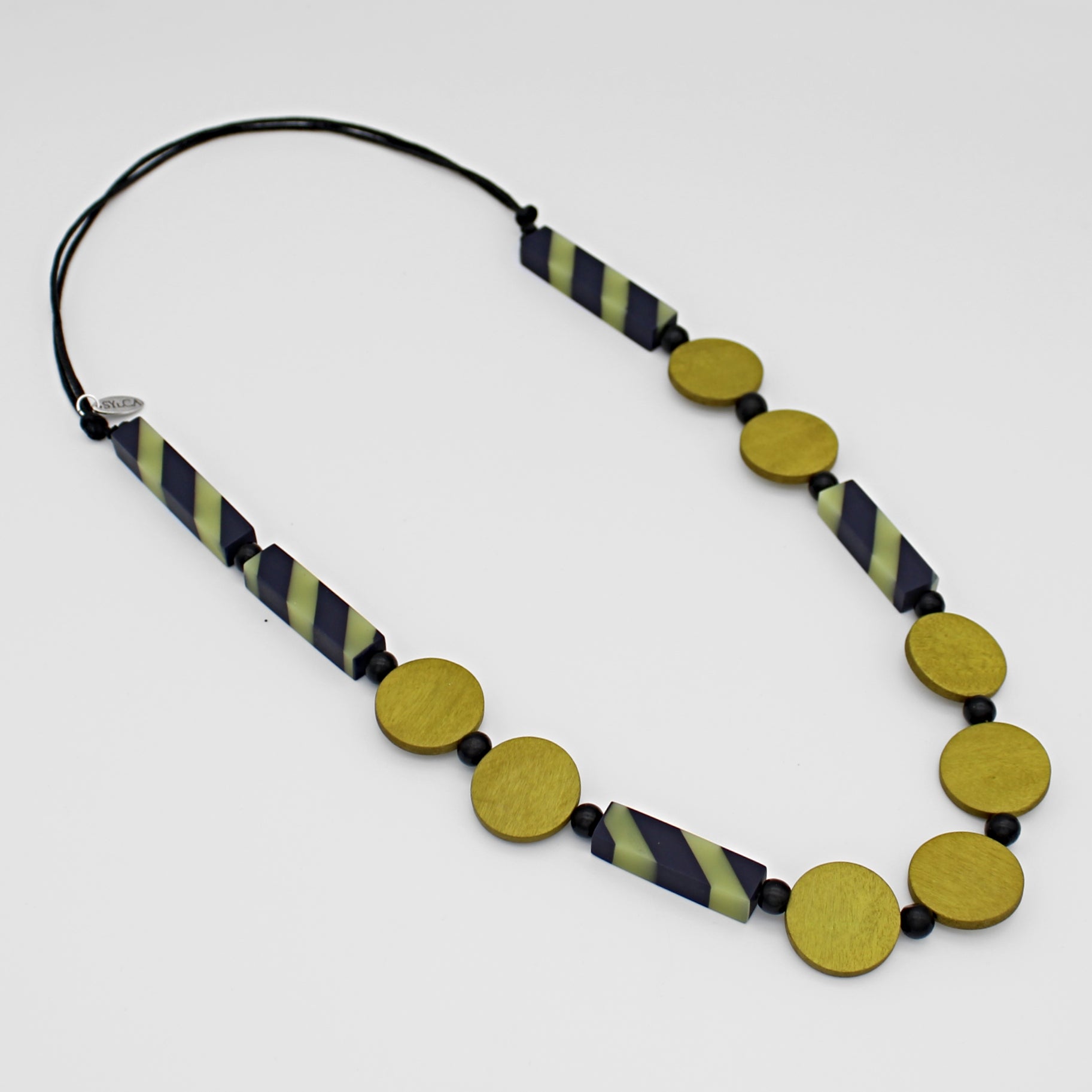 Lime and Navy Maya Necklace Best Dressed Boutique
